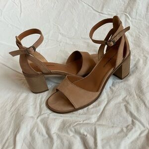 Lucky Brand Brown Ankle Strap Heels